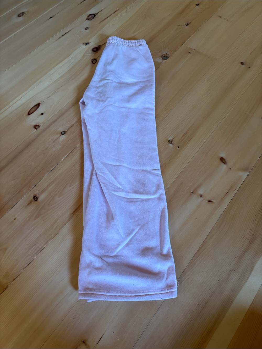 Soft Light Pink Fleece Jogger Pants
